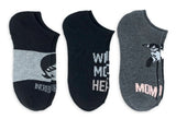 Disney THE INCREDIBLES Ladies 3 Pair Of MOTHER’S DAY No Show Socks ‘WIFE MOM HERO’ - Novelty Socks And Slippers