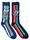LOONEY TUNES Men’s SPACE JAM 2 Pair Of Socks WILE E. COYOTE & TASMANIAN DEVIL - Novelty Socks And Slippers