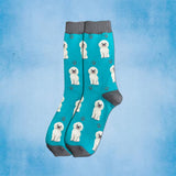 WHITE POODLE Dog Adult Unisex Socks By E&S Pets Choose Style