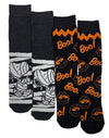PEANUTS Men’s 2 Pair Of HALLOWEEN Socks SNOOPY & CHARLIE BROWN ‘BOO!’ - Novelty Socks And Slippers