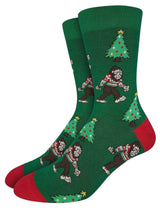 GOOD LUCK SOCK Brand Men’s BIG FOOT CHRISTMAS Socks - Novelty Socks And Slippers