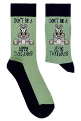URBAN ECCENTRIC Unisex DON'T BE A HIPPO-TWAT-AMOS Socks - Novelty Socks And Slippers