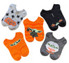 STAR WARS THE MANDALORIAN LADIES 5 Pair Of HALLOWEEN NO SHOW BABY YODA SOCKS 'TRICK OR TREAT' - Novelty Socks And Slippers