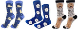 GOLDENDOODLE Dog Unisex Socks By E&S Pets CHOOSE SOCK DADDY, HAPPY TAILS, LIFE IS BETTER - Novelty Socks for Less