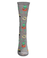 LUCK OF THE IRISH Ladies St. Patrick’s Day Socks MeMoi Brand POT O' GOLD, SHAMROCKS - Novelty Socks And Slippers