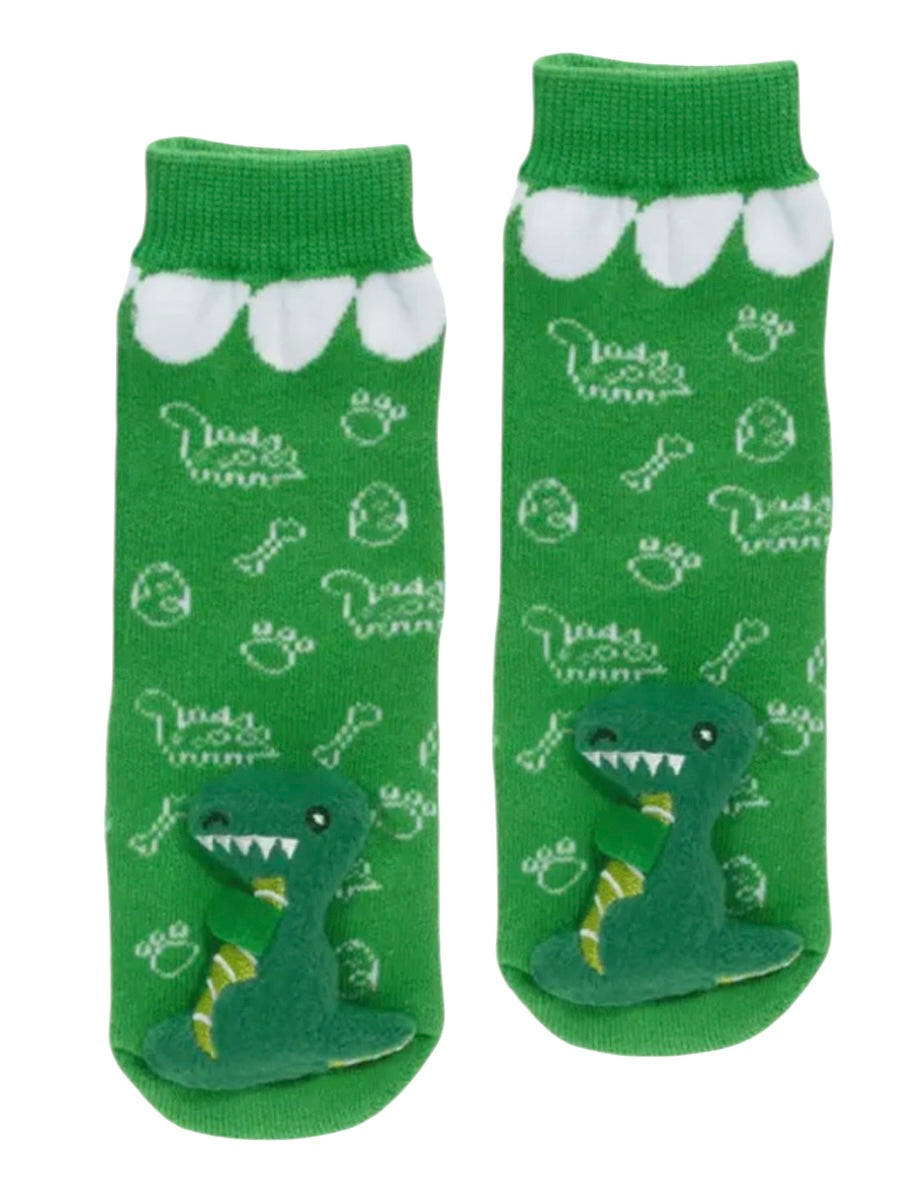 MESSY MOOSE Brand Unisex Baby DINOSAUR Gripper Bottom Socks Fits 6-48 Months - Novelty Socks And Slippers