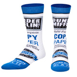 THE OFFICE TV SHOW Men’s DUNDER MIFFLIN Socks ODD SOX Brand - Novelty Socks And Slippers
