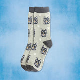 SILVER GRAY TABBY CAT Adult Unisex Socks By E&S Pets Choose Style