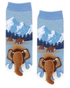 MESSY MOOSE Brand Unisex Toddler WOOLLY MAMMOTH Gripper Bottom Socks - Novelty Socks And Slippers