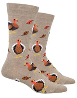 Let’s Talk Turkey Men’s THANKSGIVING TURKEY Socks SOCKSMITH Brand