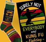 FABDAZ BRAND Men's KARATE SOCKS ‘SURELY NOT EVERYBODY WAS KUNG FU FIGHTING’ - Novelty Socks And Slippers