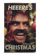 THE SHINING Movie Christmas Greeting Card HEEER’S CHRISTMAS - Novelty Socks And Slippers