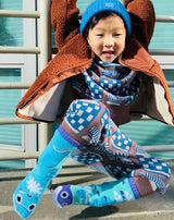 PALS SOCKS Brand Unisex Toddler & Kids DOLPHIN & FISH Mismatched Gripper Bottom Socks (CHOOSE SIZE) - Novelty Socks And Slippers