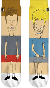 BEAVIS & BUTT-HEAD 360 MEN'S SOCKS ODD SOX BRAND - Novelty Socks for Less