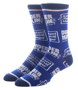 THE OFFICE TV SHOW Men’s DUNDER MIFFLIN PAPER COMPANY Socks (CHOOSE PATTERN)