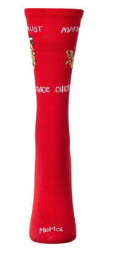 MAKING A LIST CHICKEN IT TWICE Ladies CHRISTMAS CHICKEN Socks MeMoi Brand - Novelty Socks And Slippers