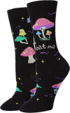 SOCK HARBOR Brand Ladies MUSHROOM Socks ‘EAT ME’ - Novelty Socks And Slippers