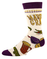 OOOH YEAH Brand Men’s MARDI GRAS Socks - Novelty Socks And Slippers