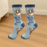 WELSH CORGI Dog Adult Unisex Socks By E&S Pets Choose Style