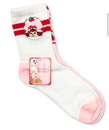 STRAWBERRY SHORTCAKE Ladies 2 Pair Of Socks STRAWBERRIES All Over