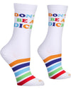COOL SOCKS Brand Unisex DON’T BE A DICK Socks Size Medium - Novelty Socks And Slippers