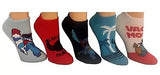 DISNEY Ladies 5 Pair of LILO & STITCH No Show Socks ‘VACAY MODE’ - Novelty Socks And Slippers