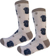 BLACK PUG Dog Adult Unisex Socks By E&S Pets Choose Style