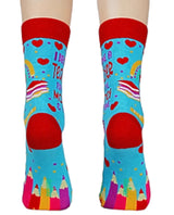 FABDAZ Brand Ladies TEACHER Socks ‘I BECAME A TEACHER FOR THE MONEY & FAME’ - Novelty Socks And Slippers