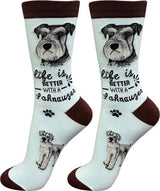 SCHNAUZER Dog Adult Unisex Socks By E&S Pets Choose Style