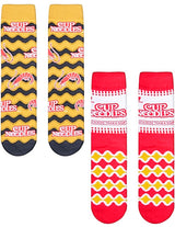 NISSIN CUP NOODLES Unisex 2 Pair Of Socks ODD SOX Brand - Novelty Socks for Less