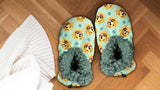 COMFIES BRAND Ladies GOLDEN RETRIEVER DOG Non-Skid Slippers - Novelty Socks for Less