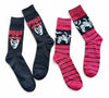 DRACULA MEN’S 2 PAIR OF HALLOWEEN UNIVERSAL MONSTERS SOCKS - Novelty Socks And Slippers