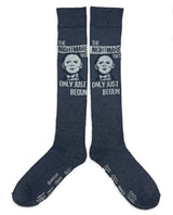 HALLOWEEN II Ladies MICHAEL MYERS Knee High Socks ‘THE NIGHTMARE HAS ONLY JUST BEGUN’ - Novelty Socks for Less