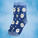 WHITE POODLE Dog Adult Unisex Socks By E&S Pets Choose Style