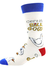 OOOH YEAH Brand Men’s ‘CERTIFIED SILLY GOOSE’ Socks - Novelty Socks And Slippers