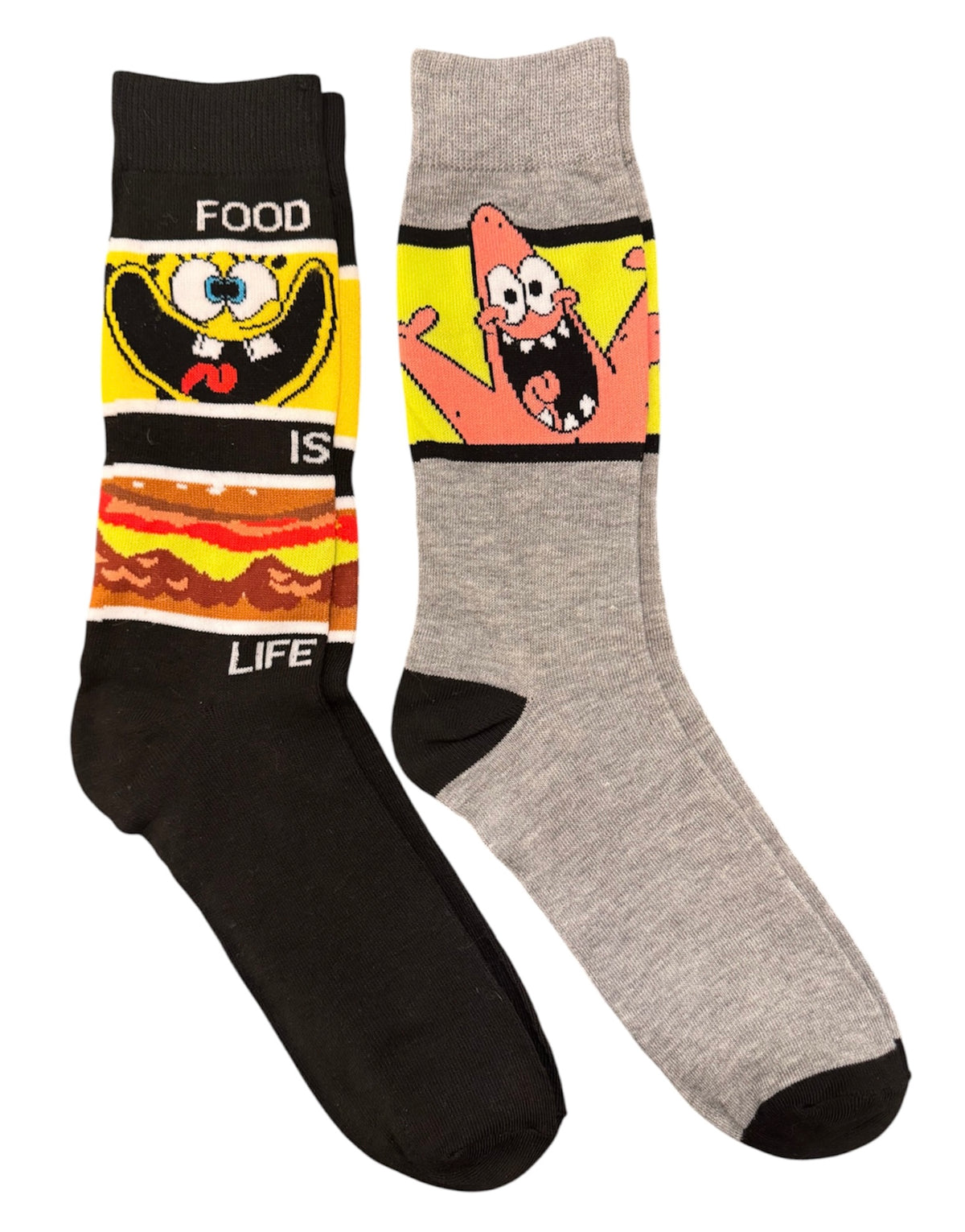 SPONGEBOB SQUAREPANTS Men’s 2 Pair Of Socks ‘FOOD IS LIFE’