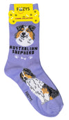 FOOZYS Brand Ladies AUSTRALIAN SHEPHERD Socks - Novelty Socks And Slippers