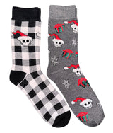 DISNEY THE NIGHTMARE BEFORE CHRISTMAS Men’s 2 Pair Of SANTA JACK Socks (Choose Style)