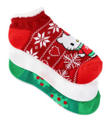 SANRIO HELLO KITTY Ladies Christmas 3 Pair Of No Show Socks - Novelty Socks And Slippers