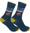 WITH A BODY LIKE THIS WHO NEEDS HAIR Adult Unisex Socks FUNATIC Brand - Novelty Socks And Slippers
