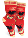 CERTIFIED COCK HANDLER Ladies Chicken Socks GROOVY THINGS Brand - Novelty Socks And Slippers