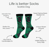 SCOTTISH TERRIER DOG Adult Unisex Socks By E&S Pets 'SCOTTIE' (Choose Style) - Novelty Socks And Slippers