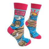 ARE YOU GONNA EAT THAT? Ladies Seagull Socks Fabdaz Brand