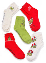 Dr. Seuss How The Grinch Stole Christmas Ladies 5 Pair Of Socks - Novelty Socks And Slippers
