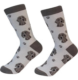 WEIMARANER Dog Adult Unisex Socks By E&S Pets Choose Style