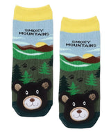 BLACK BEAR Great Smoky Mountains Unisex Toddler Gripper Bottom Socks MESSY MOOSE Brand - Novelty Socks And Slippers