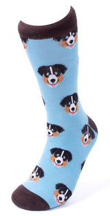 PARQUET Brand Men’s AUSTRALIAN SHEPHERD Dog Socks - Novelty Socks And Slippers