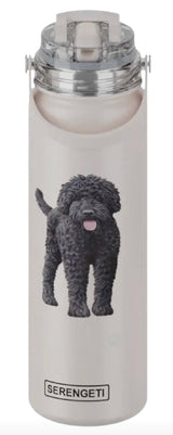 Dog & Cat Stainless Steel 24 Oz. Water Bottle By E&S Pets (Choose Breed) - Novelty Socks And Slippers