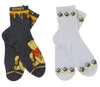 DISNEY WINNIE THE POOH Ladies 2 Pair Of Socks With Honeybees
