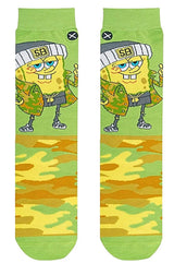 SPONGEBOB SQUAREPANTS Men’s Socks ‘SPONGEBOB CAMOPANTS' ODD SOX Brand - Novelty Socks for Less